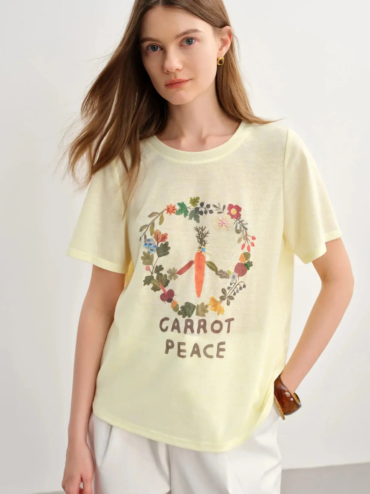 Cotton Blend Sculpting T-Shirt