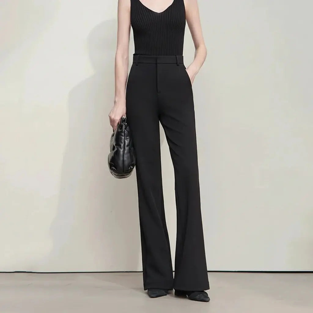 High-Waist Full-Length Pants for Women
