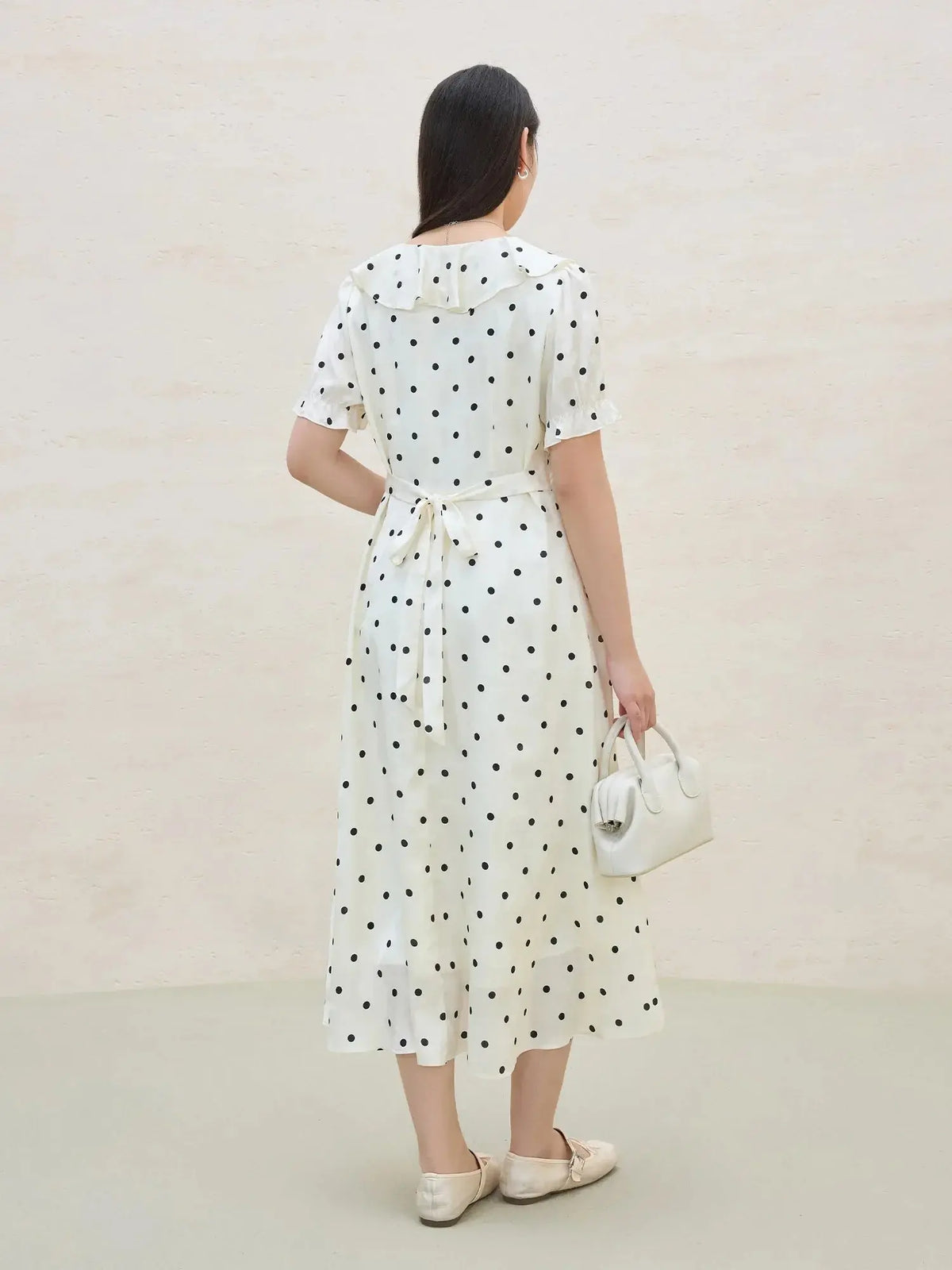 Elegant Polka Dot Sweetheart Dress