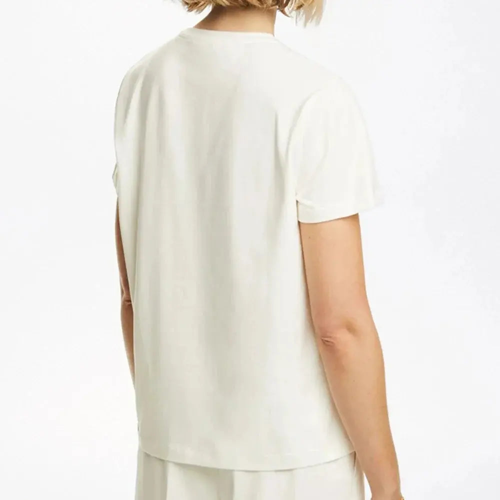 Short Sleeve Casual White Tee