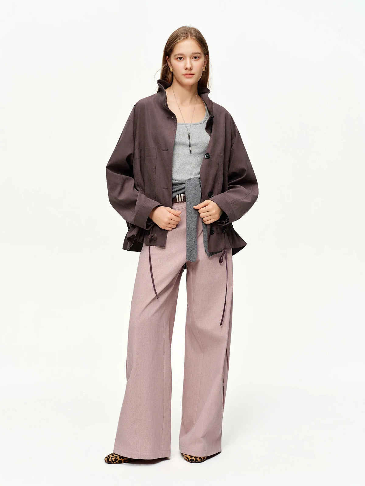 Women’s Retro Cargo Scimitar Pants Loose Cotton Trousers
