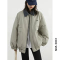 Women's Casual Cotton Workwear Jacket - Thick & Warm