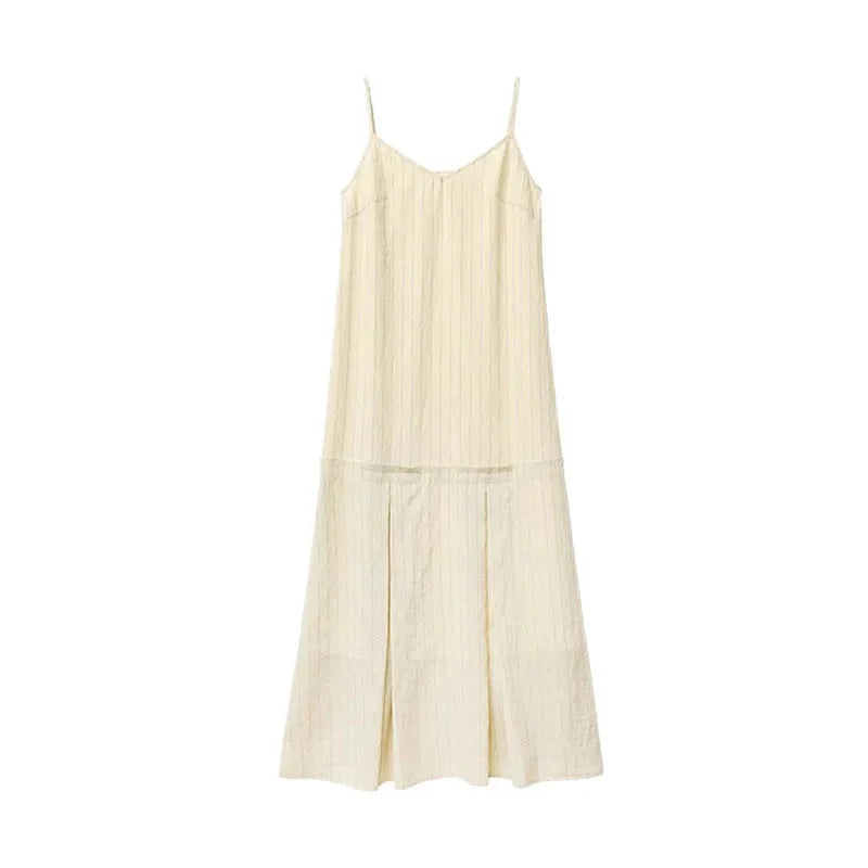 Women’s 2-Piece Striped Dress Set Casual Shirt & Camisole