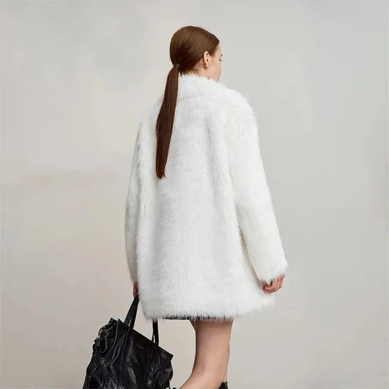 Women's Loose-Fit Turn-Down Collar Coat