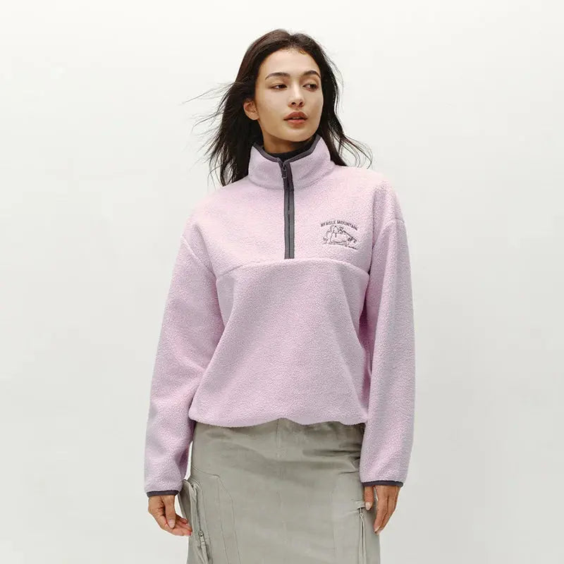Women's Embroidered Fleece Sweatshirt