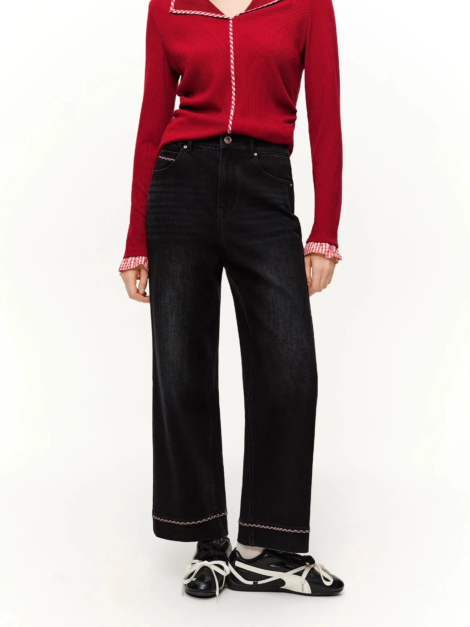 Women's Pants High Waist Slim Baguette Pants Trendy Office Wear