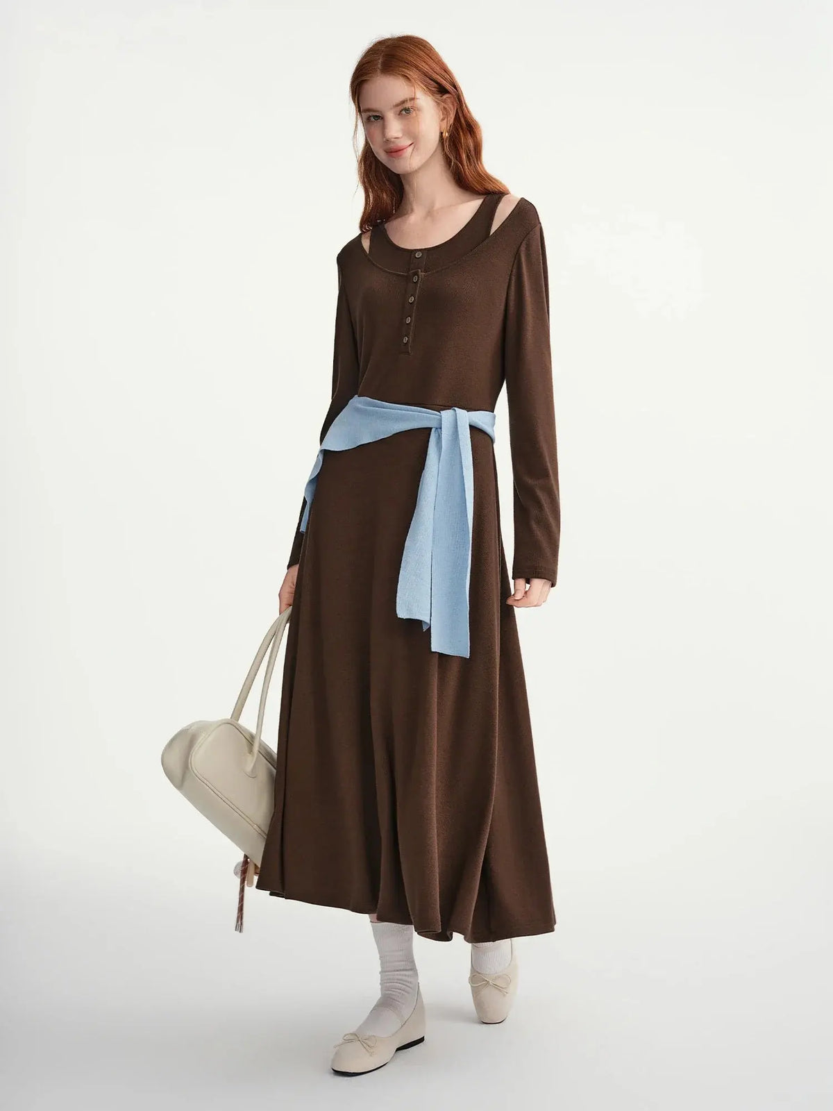 Chic Plus-Size Winter Layering Dress