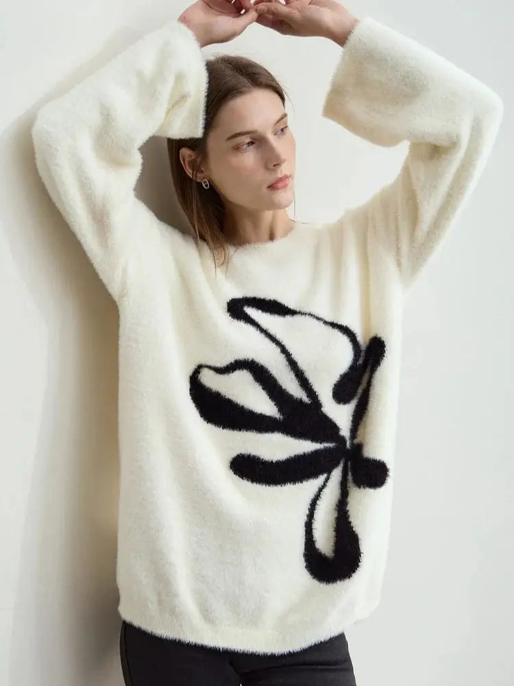 Warm Winter Pullover Sweater for Women - Loose Fit