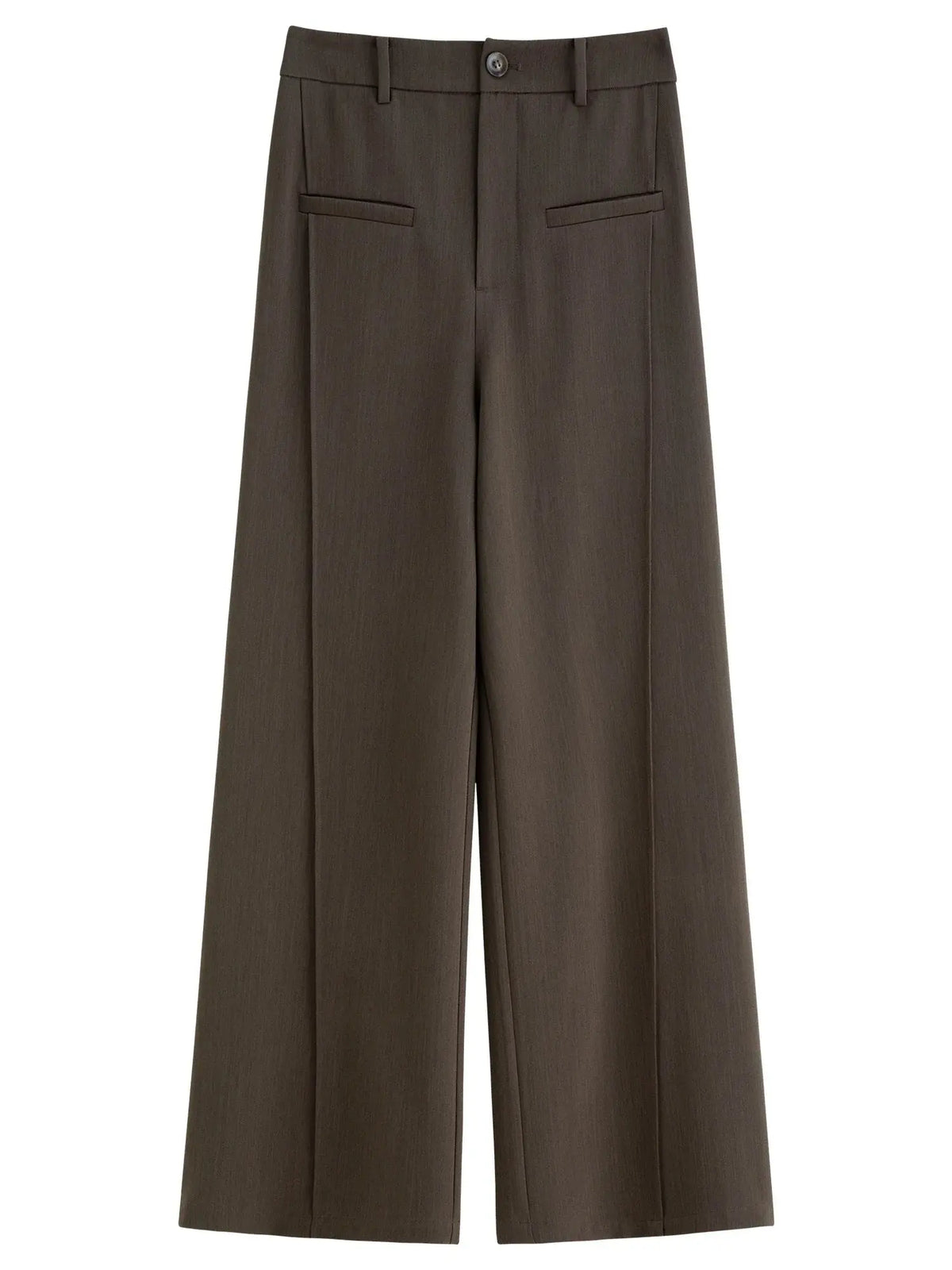Relaxed Fit Office & Casual Pants with Structured Seam Details