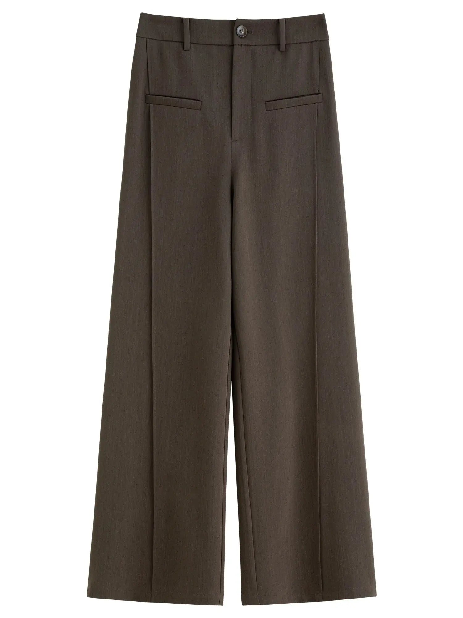 Relaxed Fit Office & Casual Pants with Structured Seam Details
