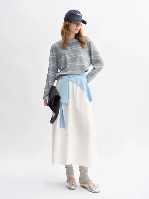 3-Piece Sweater, Skirt, and Shawl Set
