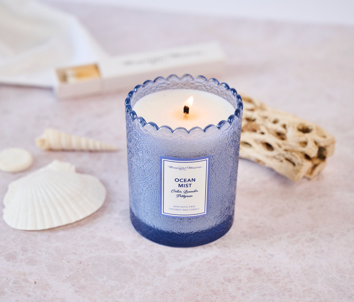 Ocean Mist Natural Candle 8oz Kaia Collection