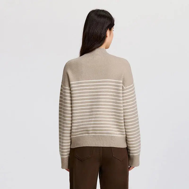 Women's Loose Half Turtleneck Sweater