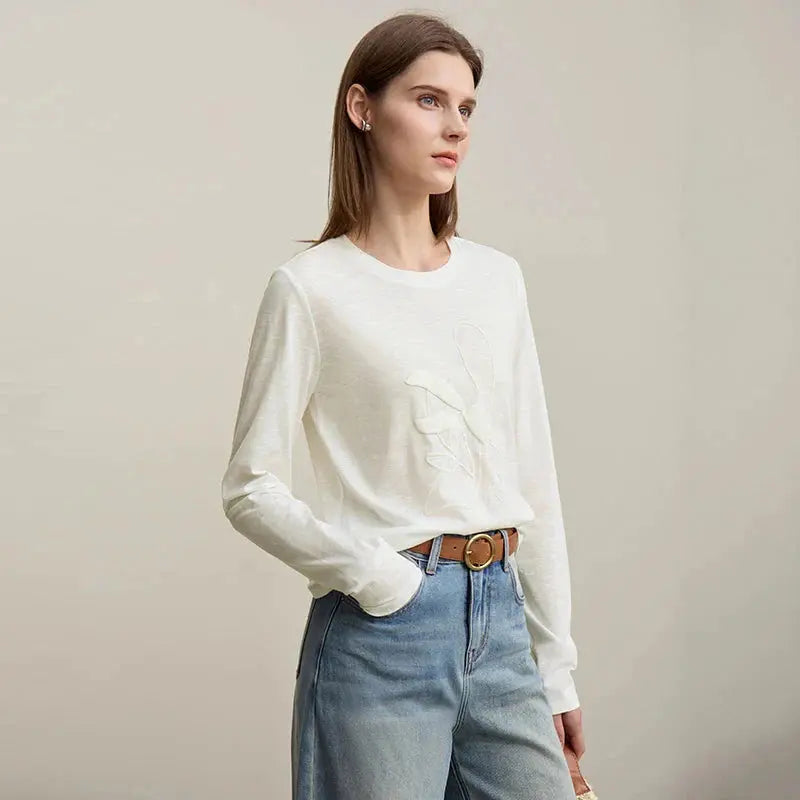 Long-Sleeve Printed Bamboo