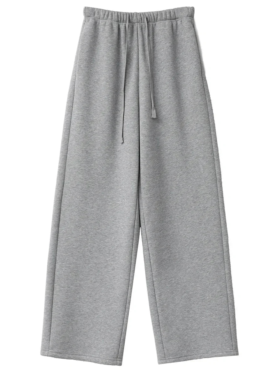 High-Waisted Fleece Sweatpants Autumn & Winter