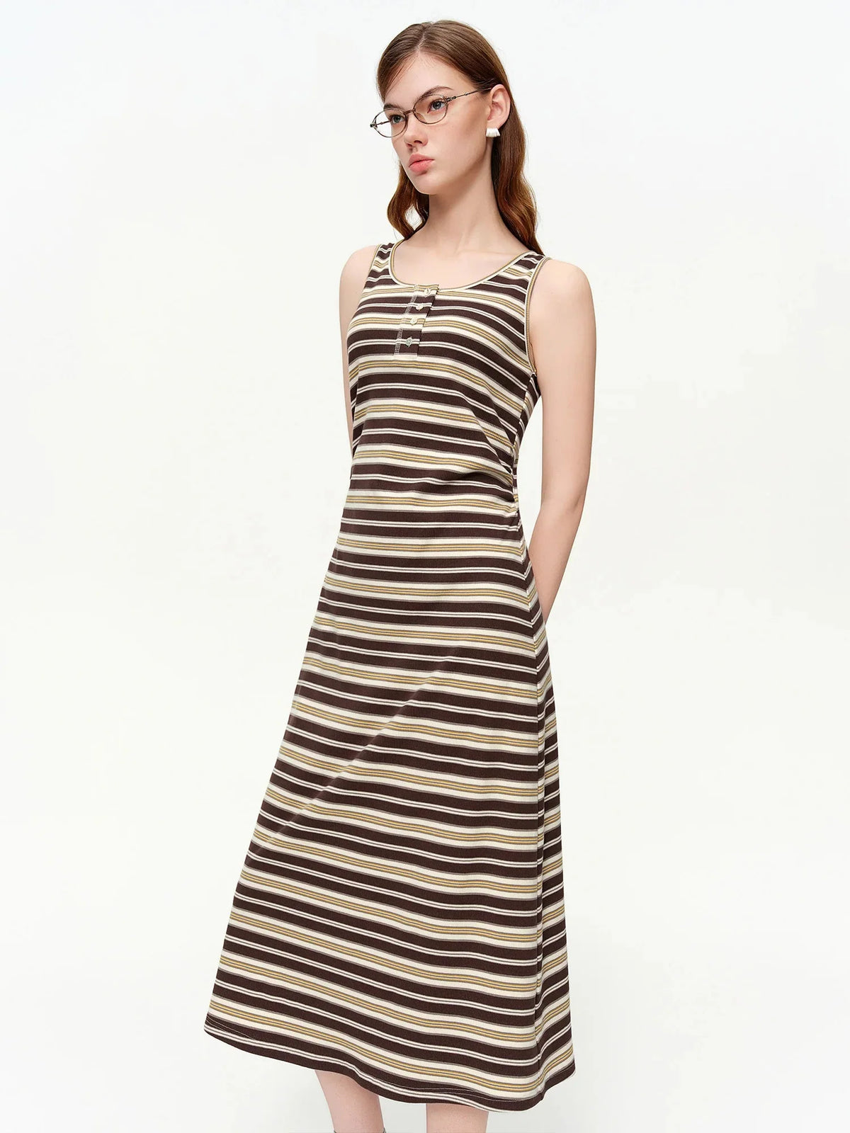 Women's Vest Knitted Vest & Shirt Dress Set New Spring Style