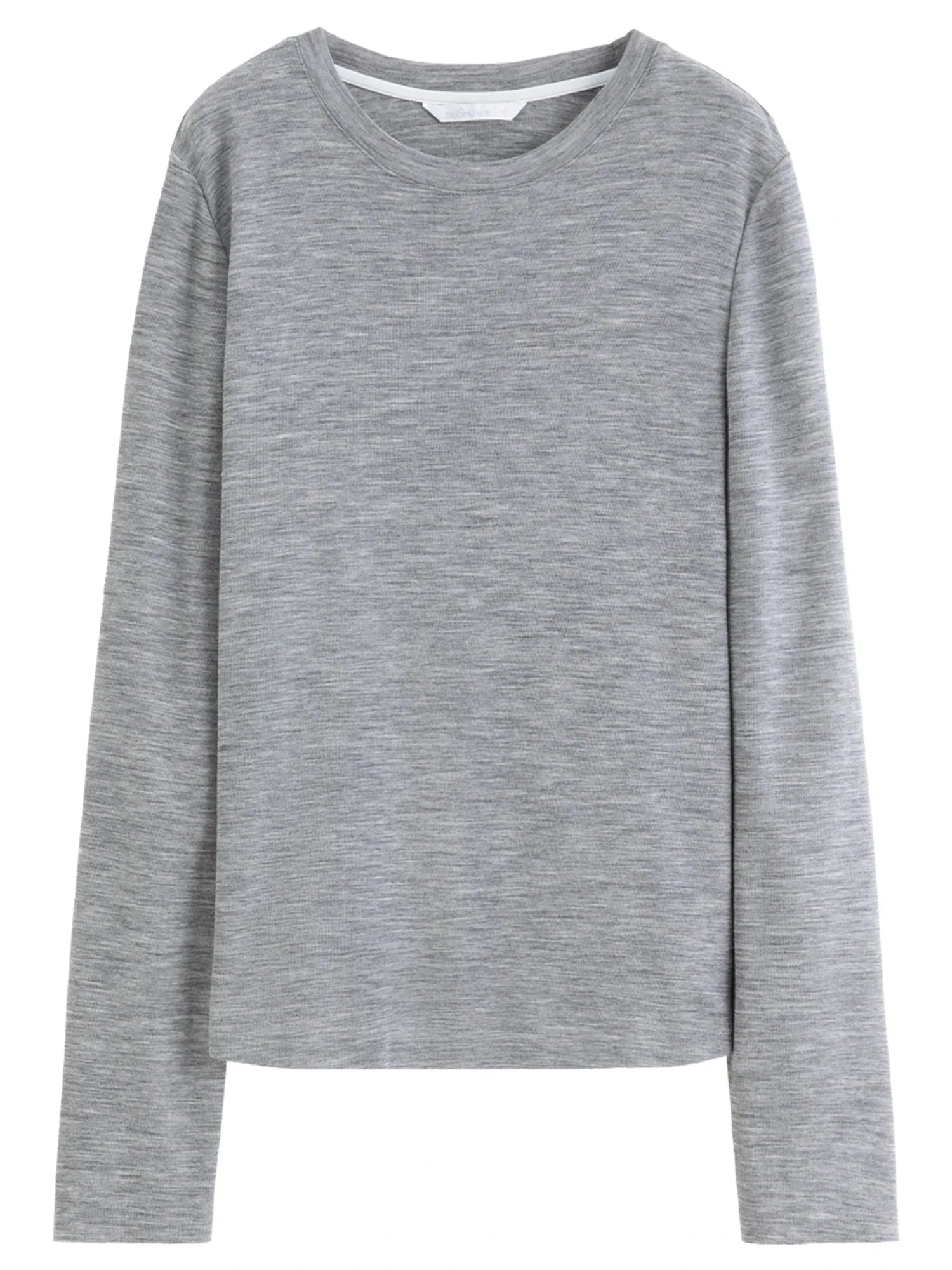 Women's Knit Top Green & Gray Layered Two-Piece Knit