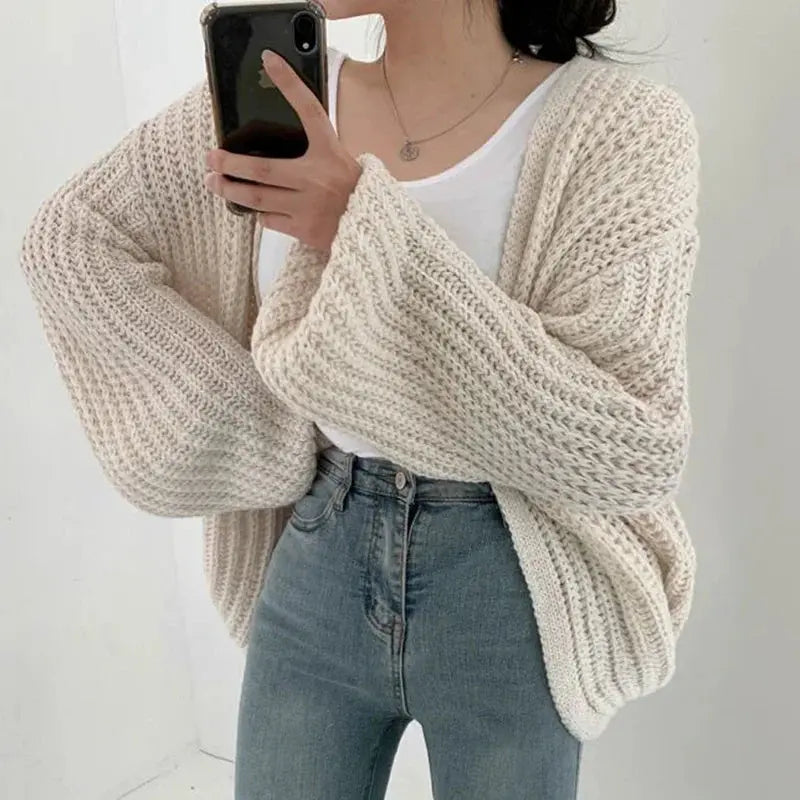 Vintage-Style Fall Cardigan Coat