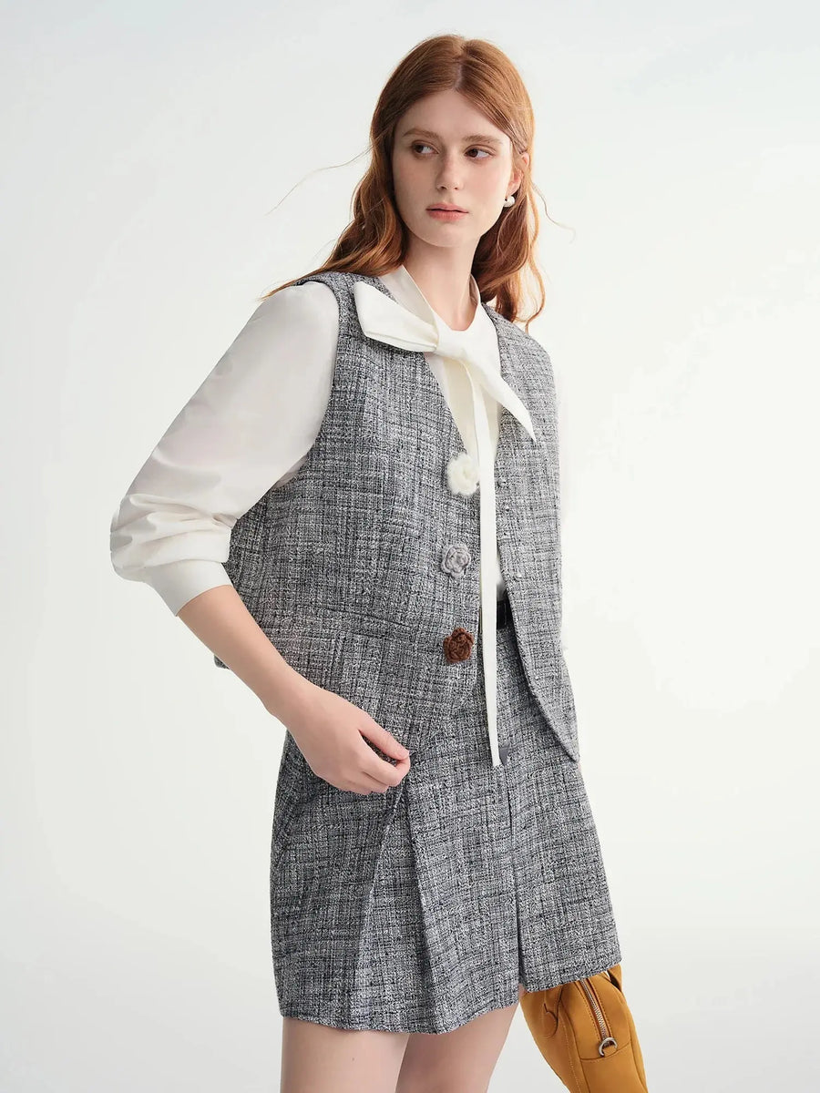 Women's Plus Size Elegant Temperament Suit | Vest & Skirt Set