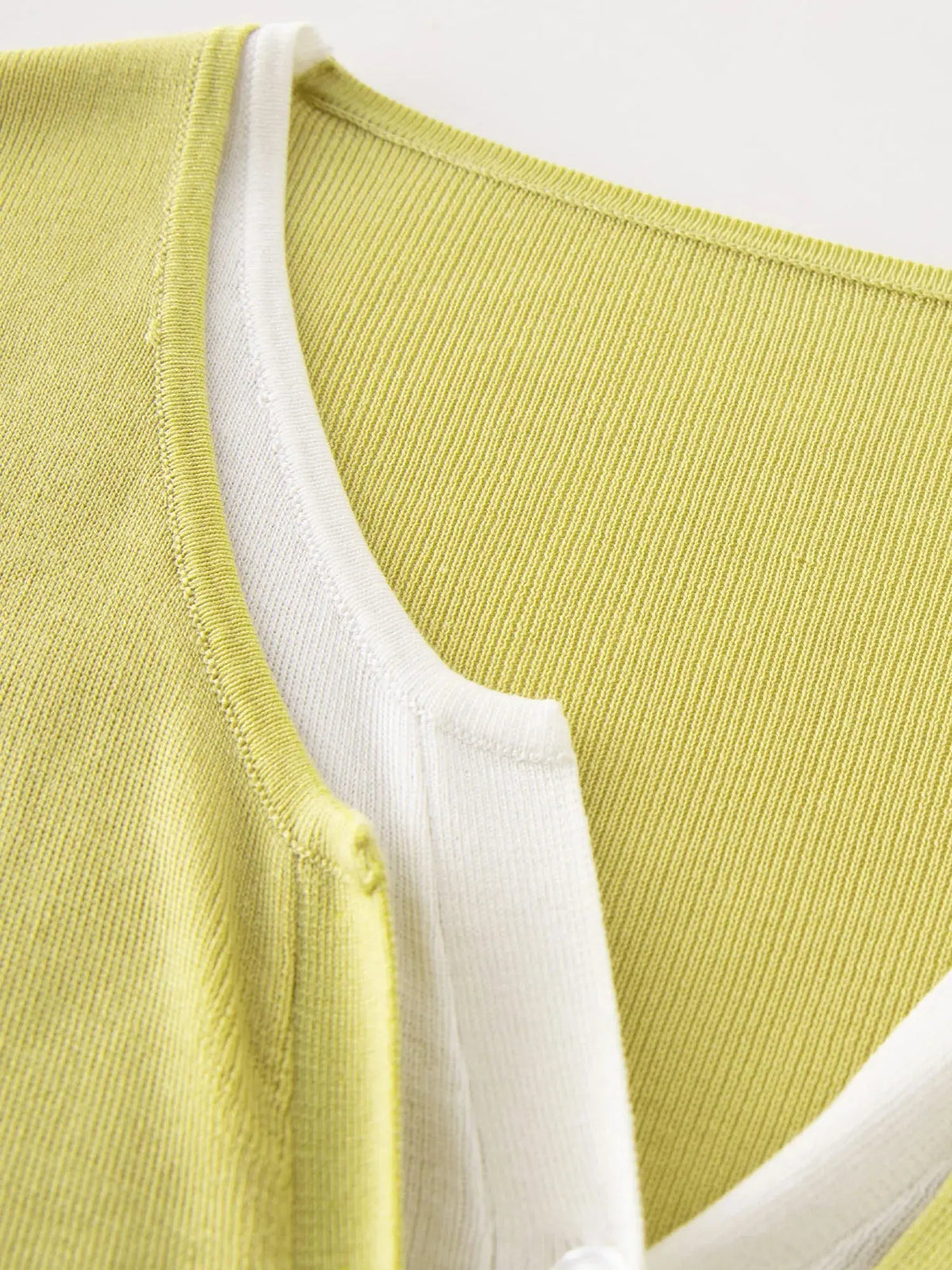 Plus Size Colorblock Layered Knit Pullover