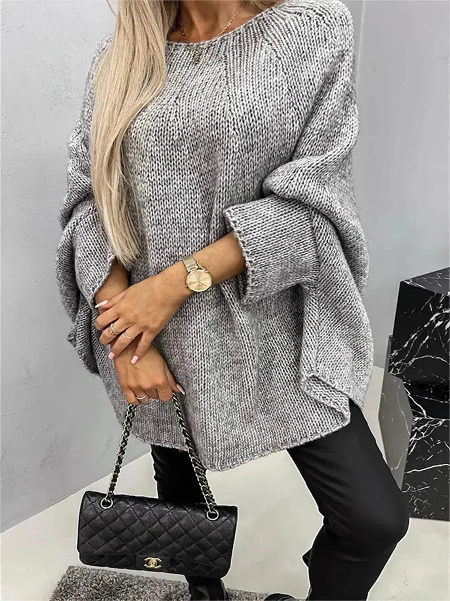 Loose Knit Batwing Sweater