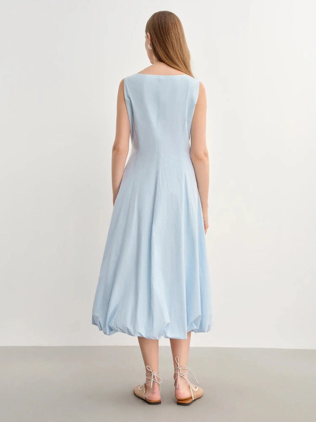 New French Style Plus Size Strappy Dress