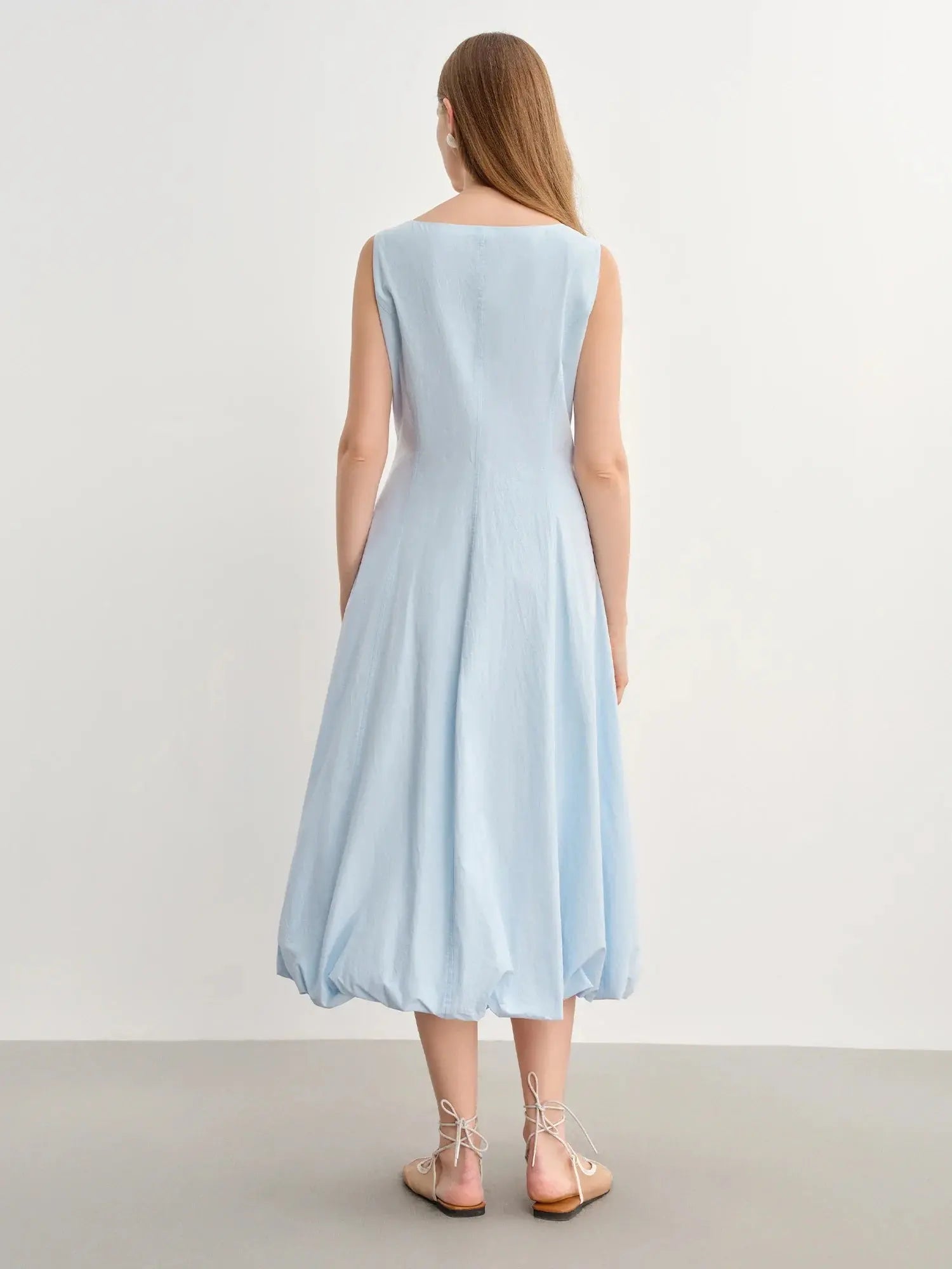 New French Style Plus Size Strappy Dress