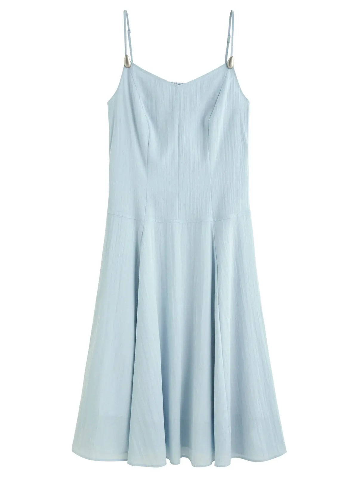 Plus Size French V-Neck Suspender Dress