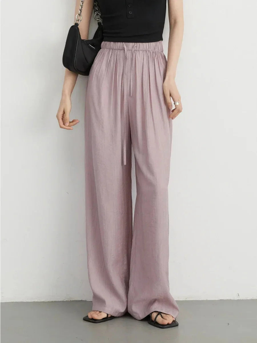 High-Waisted Wide Leg Pants Loose Casual Trousers