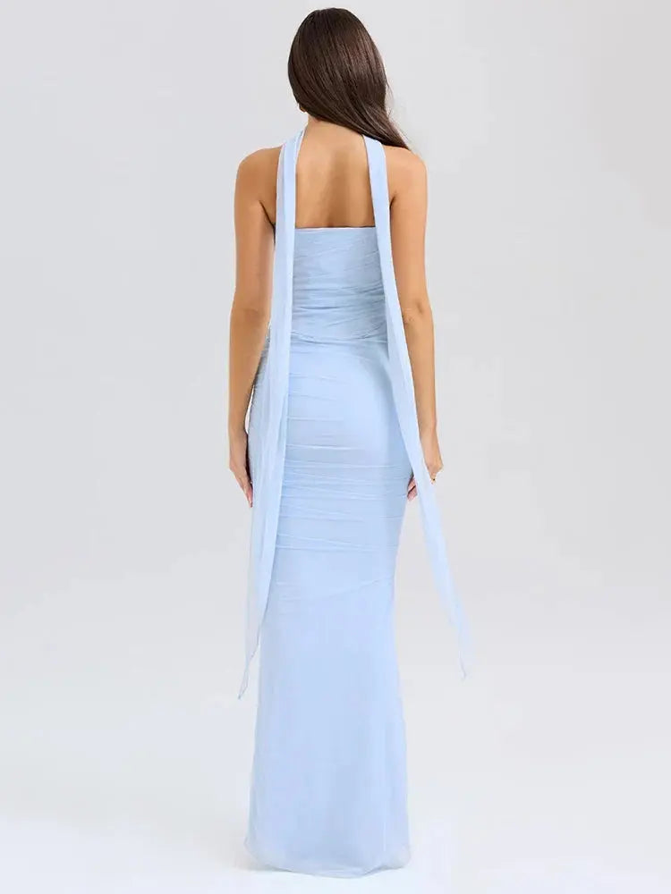 Strapless Neckerchief Two-Piece Skirt Set