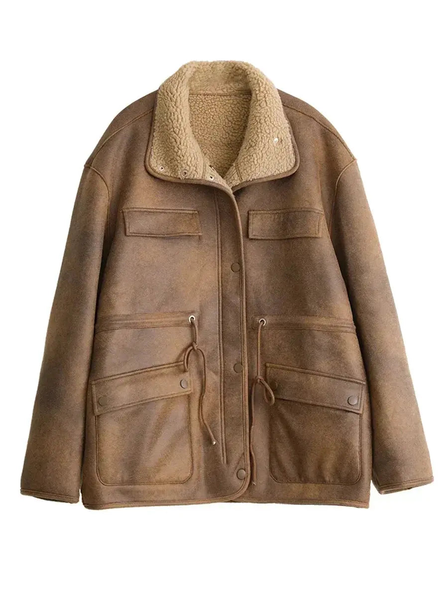 Thick, Warm, Reversible Solid Jacket
