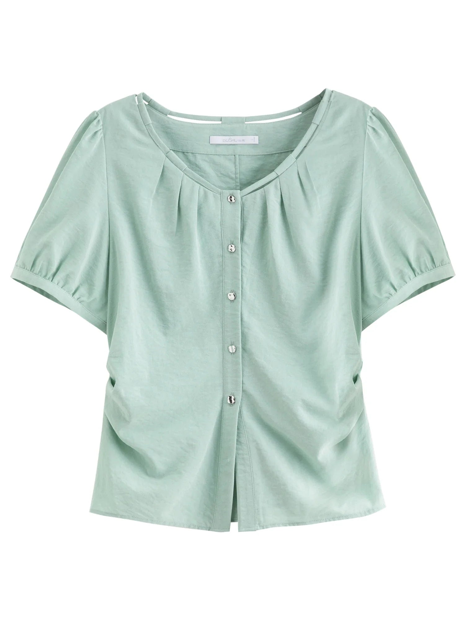 Summer Commuter Suit Pleated Shirt & Slim Skirt Set