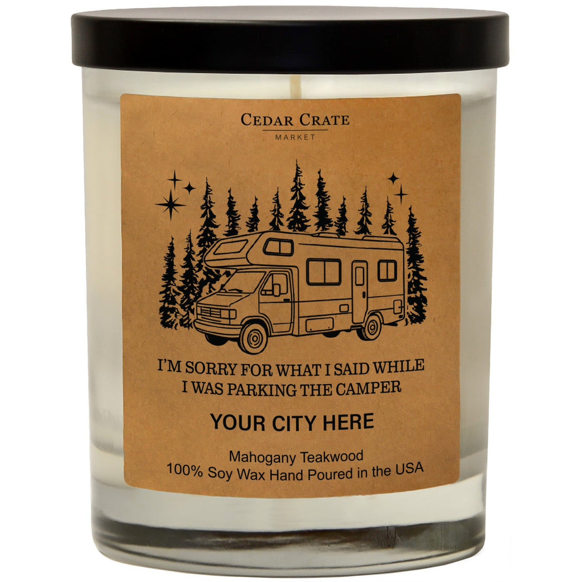 Custom Candle - Name Drop - RV I'm Sorry for what I said - MOQ 6