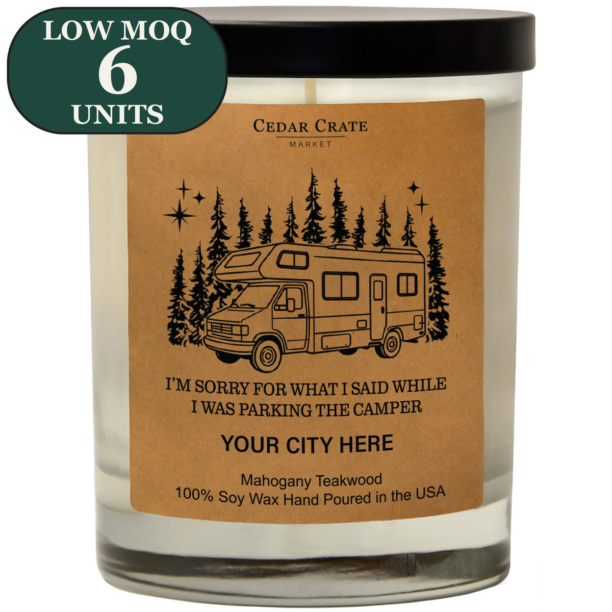Custom Candle - Name Drop - RV I'm Sorry for what I said - MOQ 6