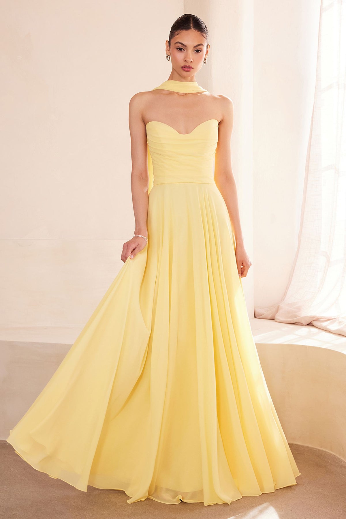 Ladivine Amoris T703 Dress Strapless A-Line Bridesmaid Gown