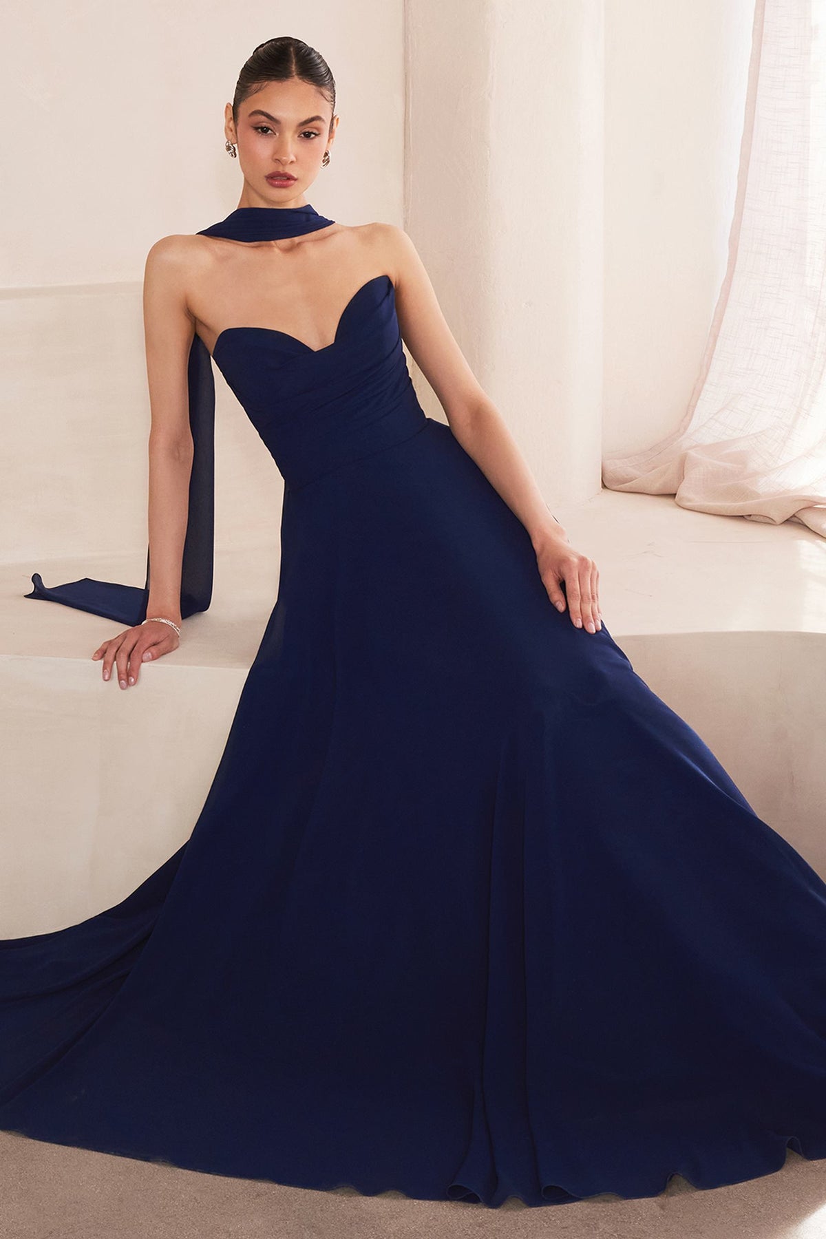 Ladivine Amoris T703 Dress Strapless A-Line Bridesmaid Gown