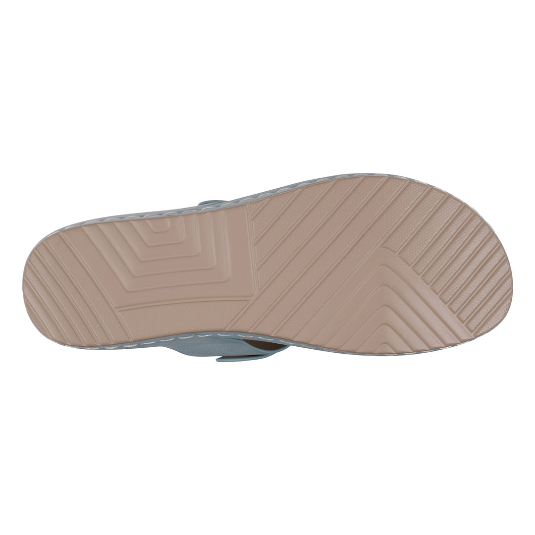 Women's Tani Royal Blue Thong Wedge Sandals