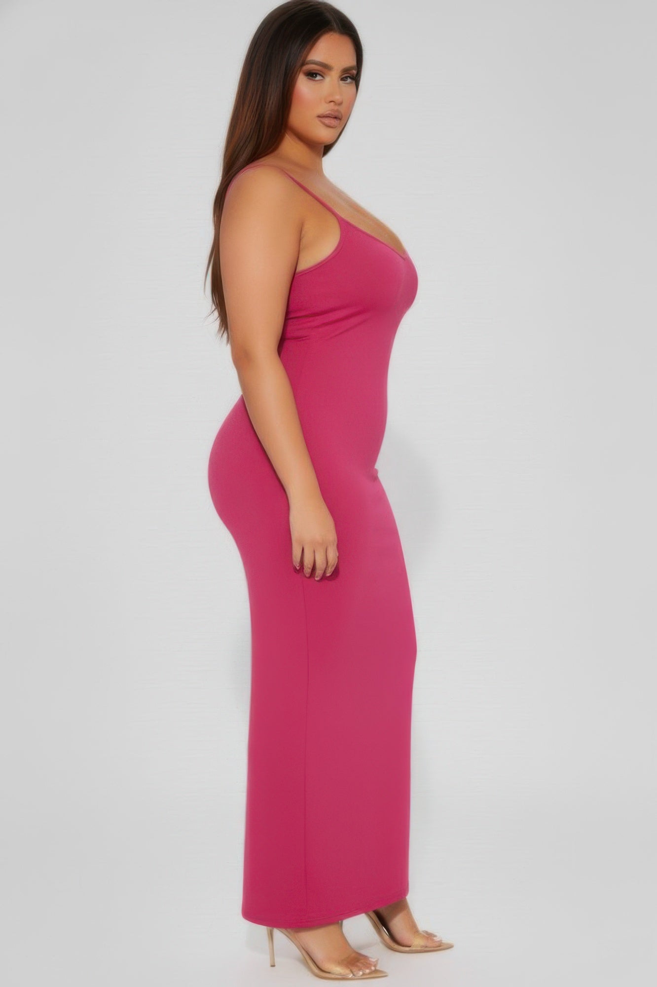Ribbed Mermaaid Hem Cami Dress