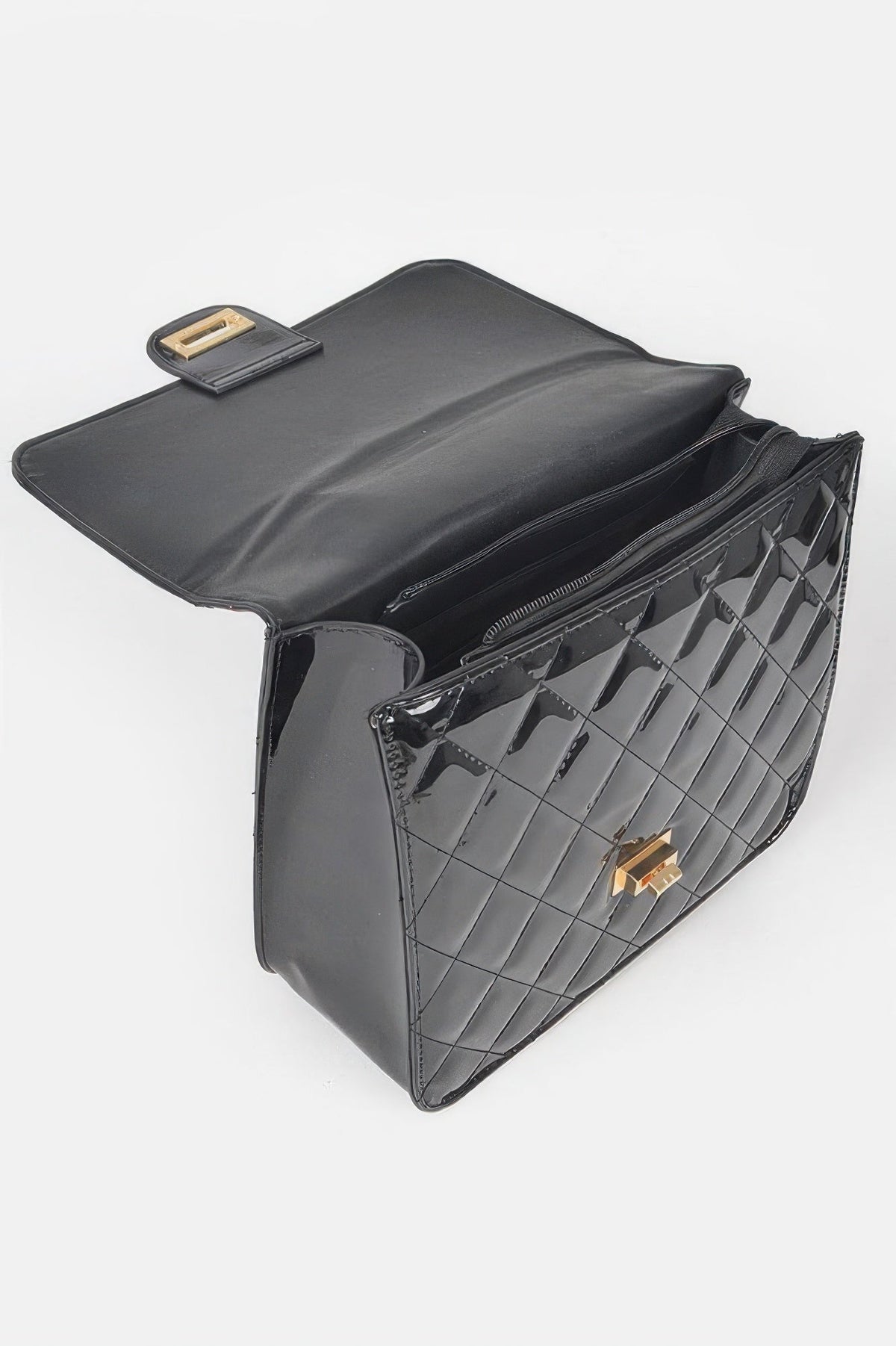 Quilted Enamel Backpack
