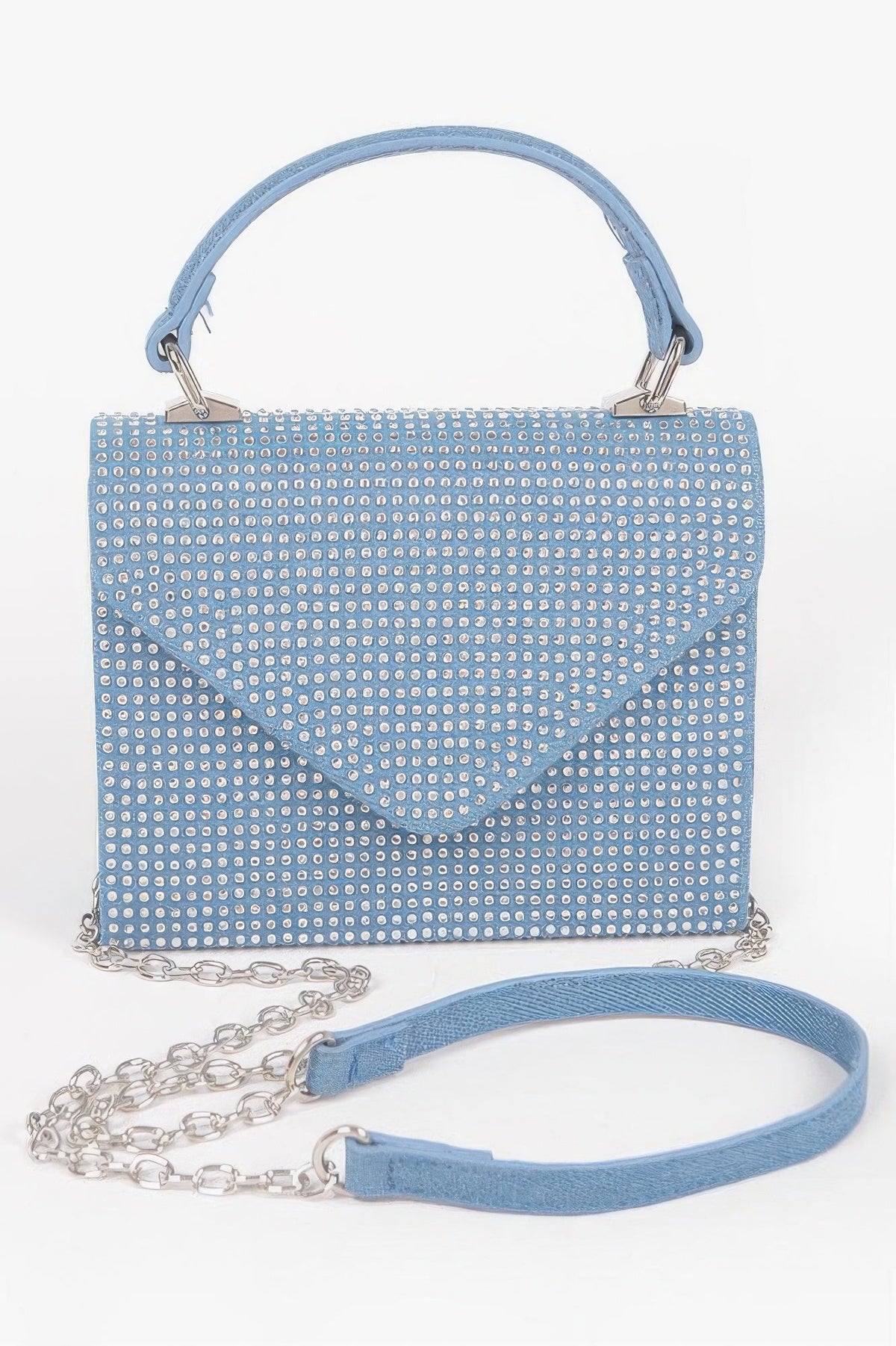 Hot Fix Stone Top Handle Bag