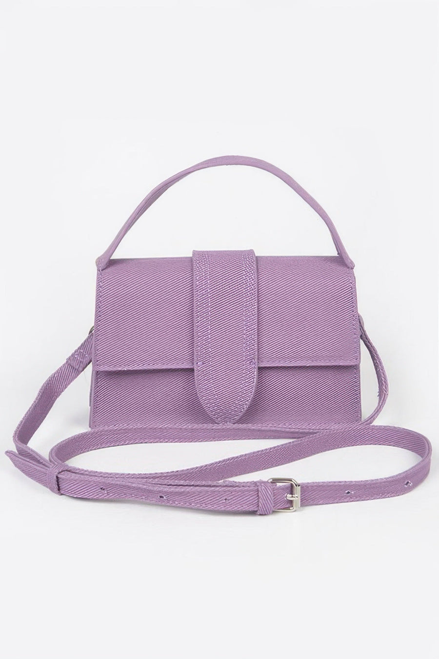 Denim Top Handle Crossbody Bag