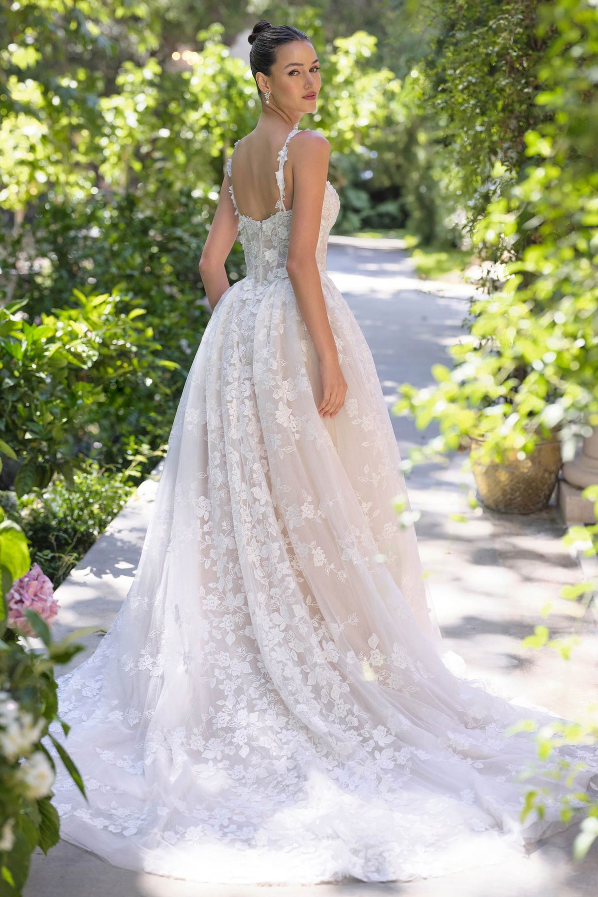 Andrea & Leo WL058 Ball Gown Wedding Dress Plunging Neckline