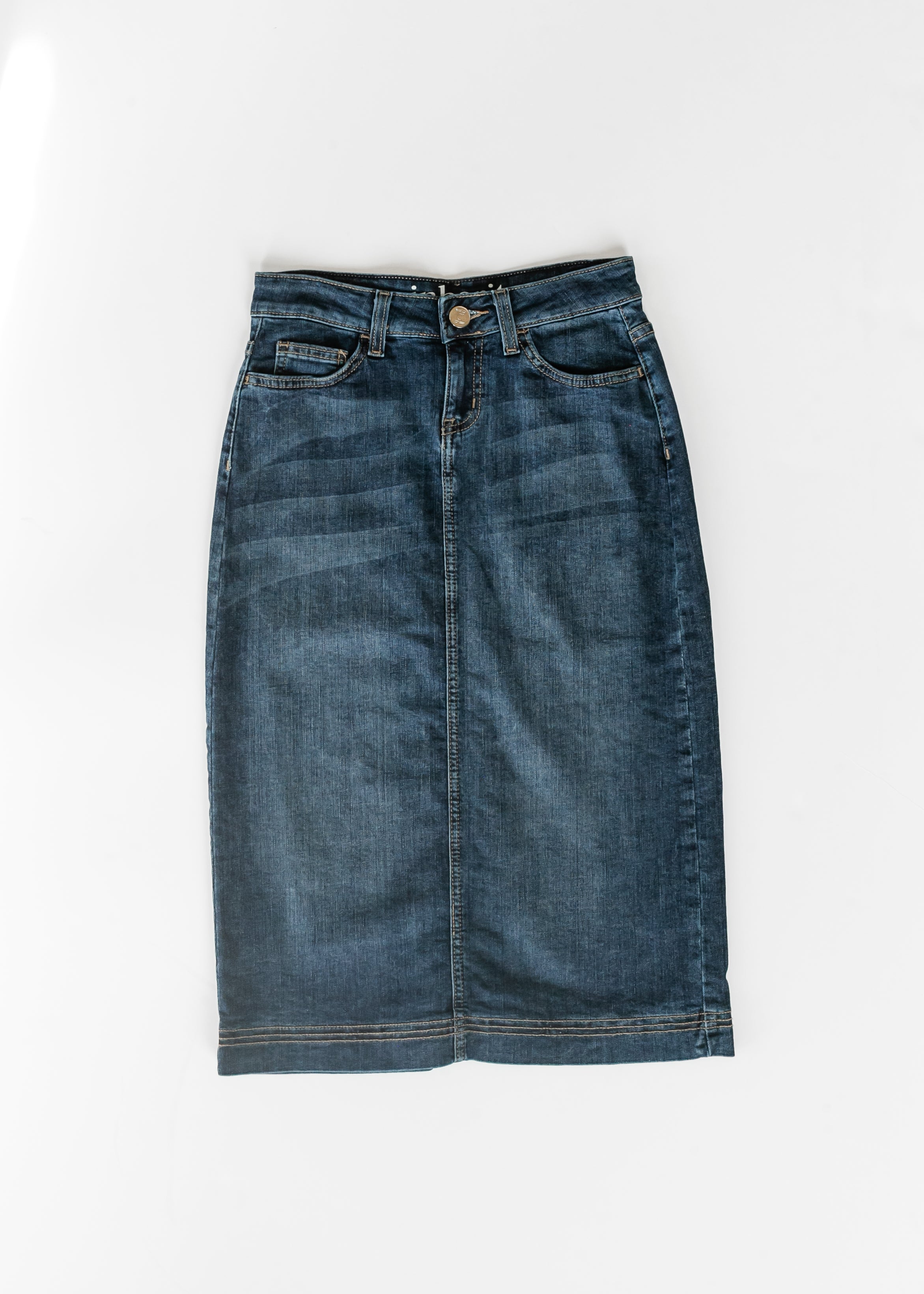 Bryn Dark Wash Jeans-Midirock