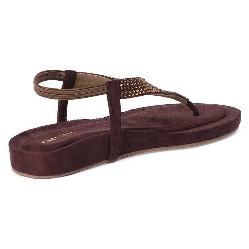 Ebony - Brown Thong Sandals