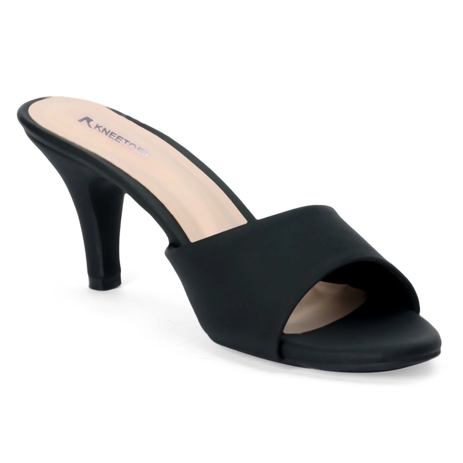 Velina – Black Kitten Heels