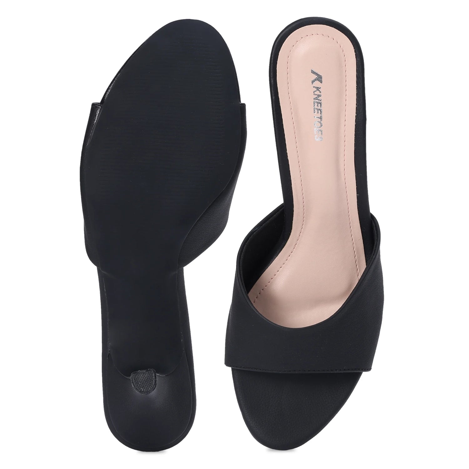 Velina – Black Kitten Heels