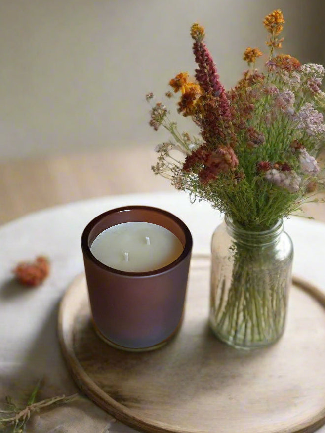 Harvest Spice Fall Beeswax Candle | Organic Essential Oil Infused