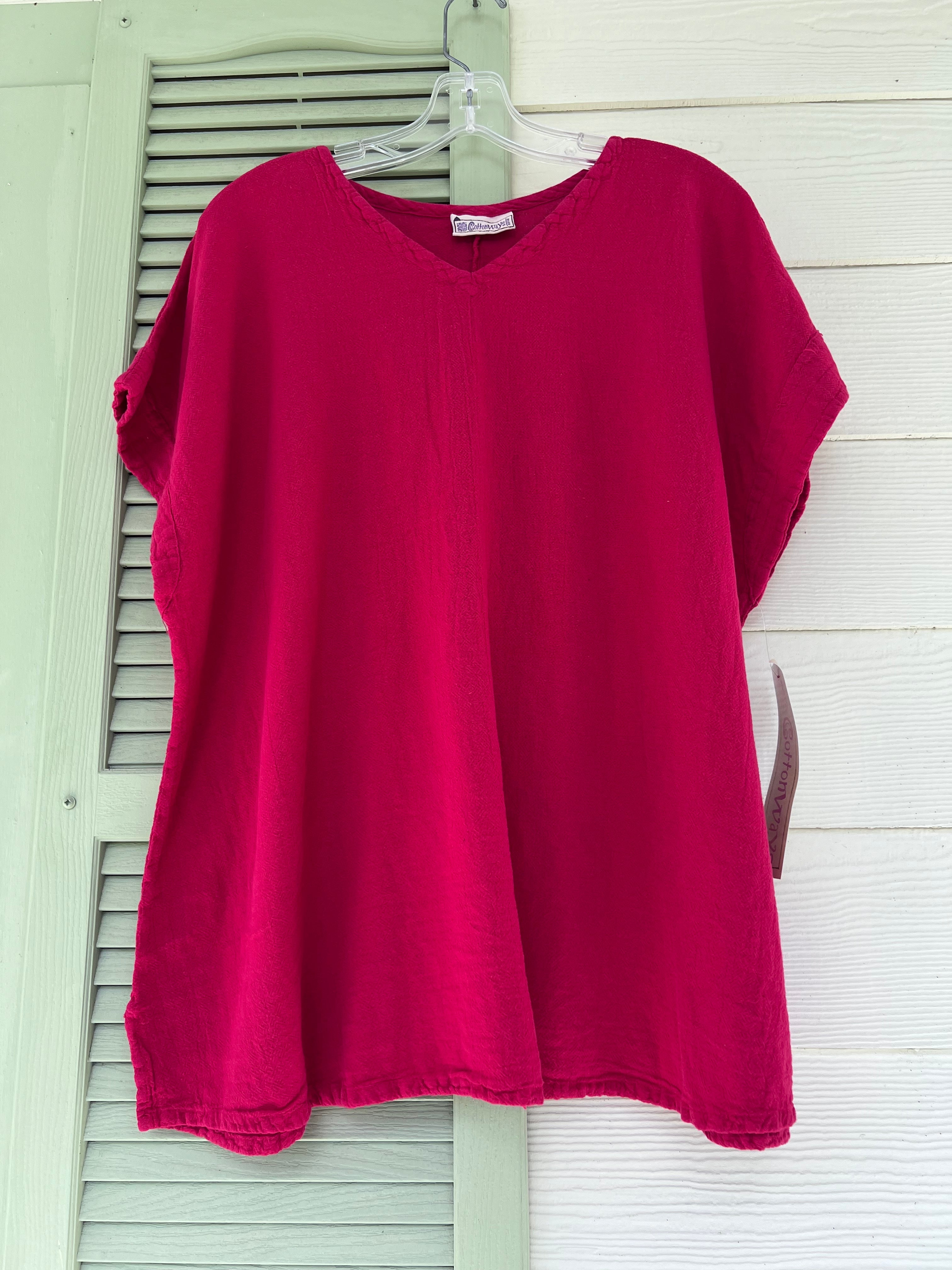 Carla 100% Cotton Gauze Top in OSFM Sale
