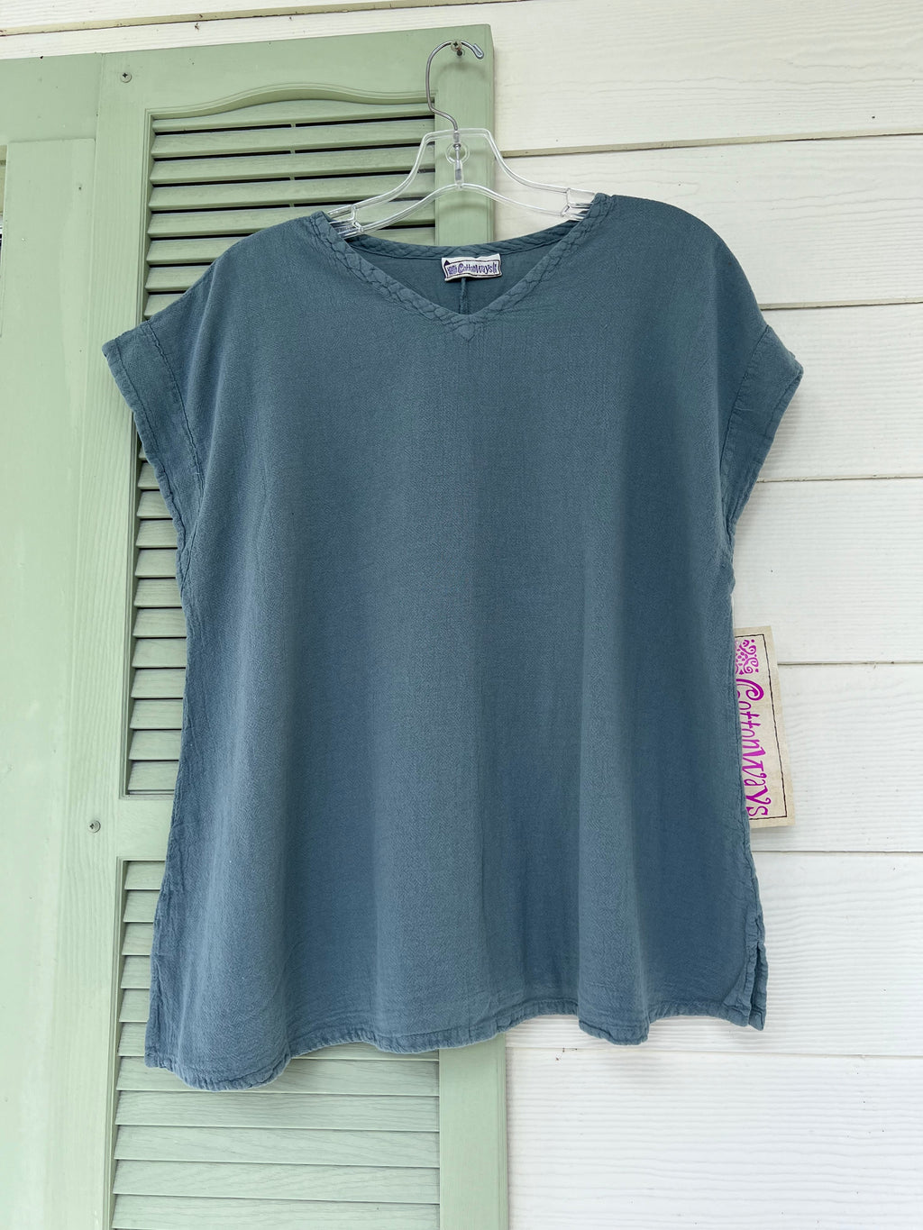Carla 100% Cotton Gauze Top in OSFM Sale