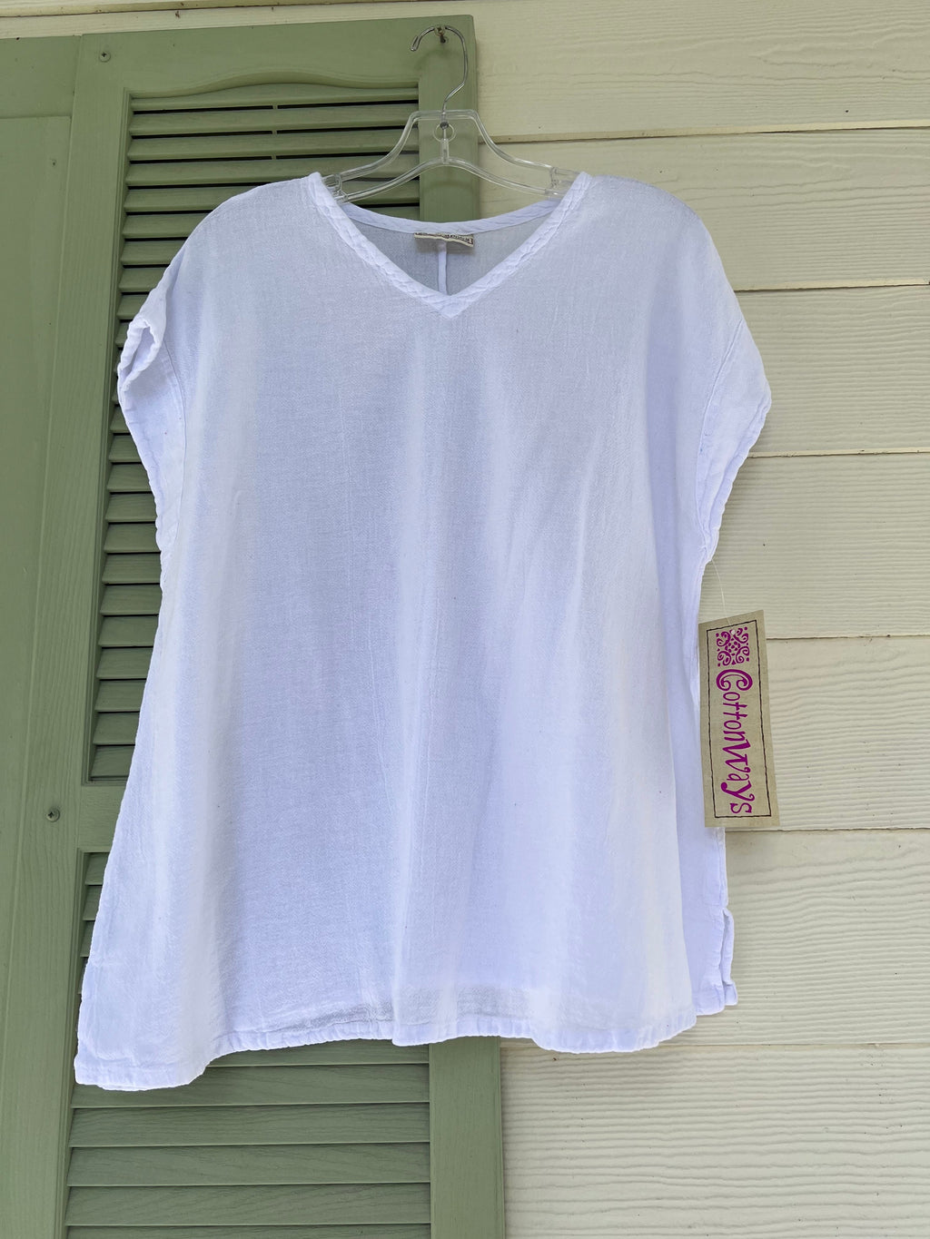 Carla 100% Cotton Gauze Top in OSFM Sale